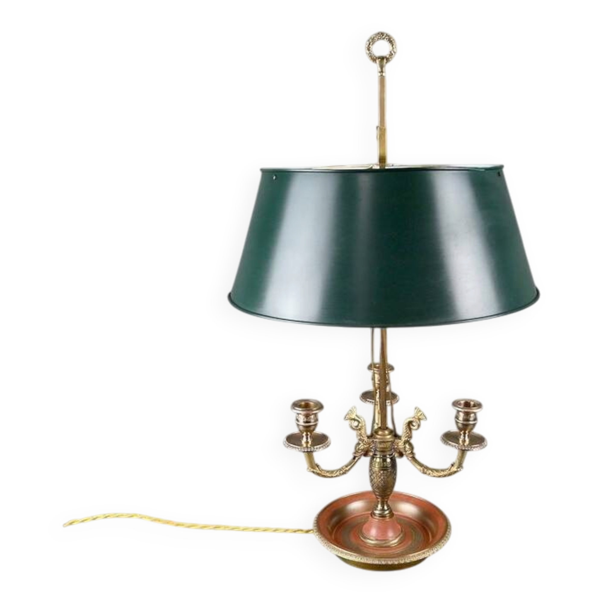 Bronze Bouillotte Lamp, Restoration Style – Early 20th Century