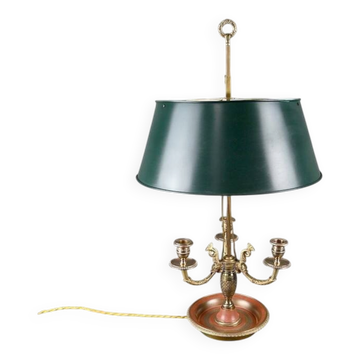 Bronze Bouillotte Lamp, Restoration Style – Early 20th Century