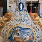 Old Nevers earthenware flask