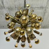 Atomic Suspension in Brass German Mid-Century by Dorothee Becker