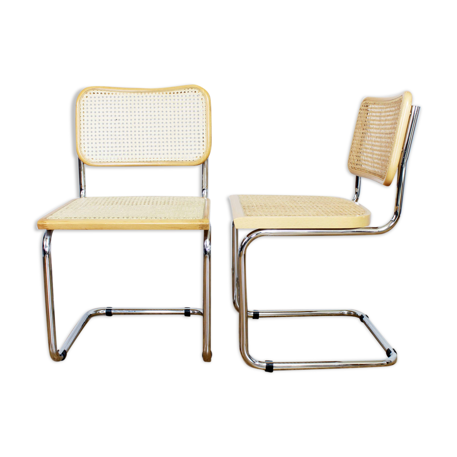 Pair of chairs Breuer B32 70s Italy