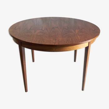 Round rosewood dining table – 60s