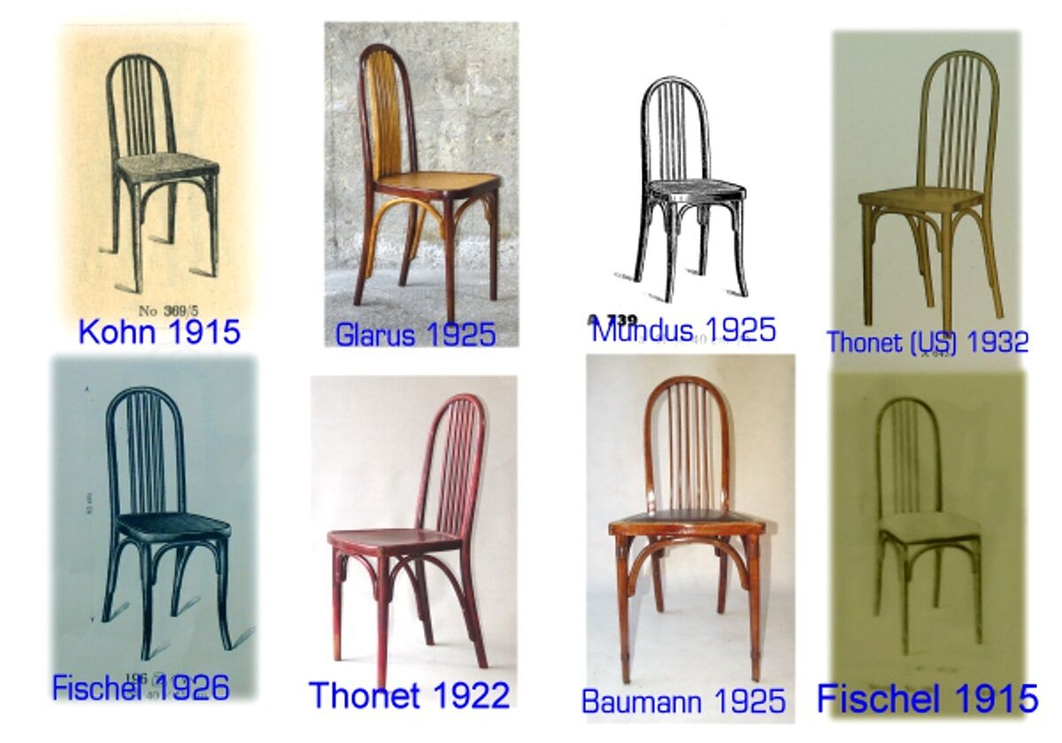 Bistro chair by Hoffmann Joseph for Kohn 1910 ,N°369/A