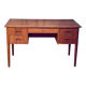 Vintage 1960s double-sided Scandinavian teak desk