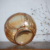 Moulded glass ball vase