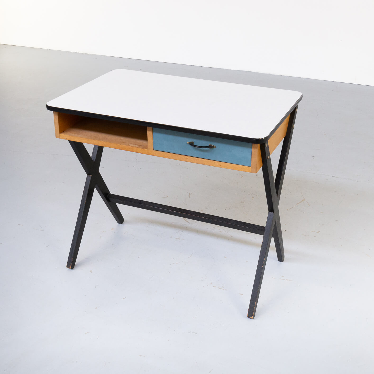 Coen de Vries wooden writing desk for Devo, 50