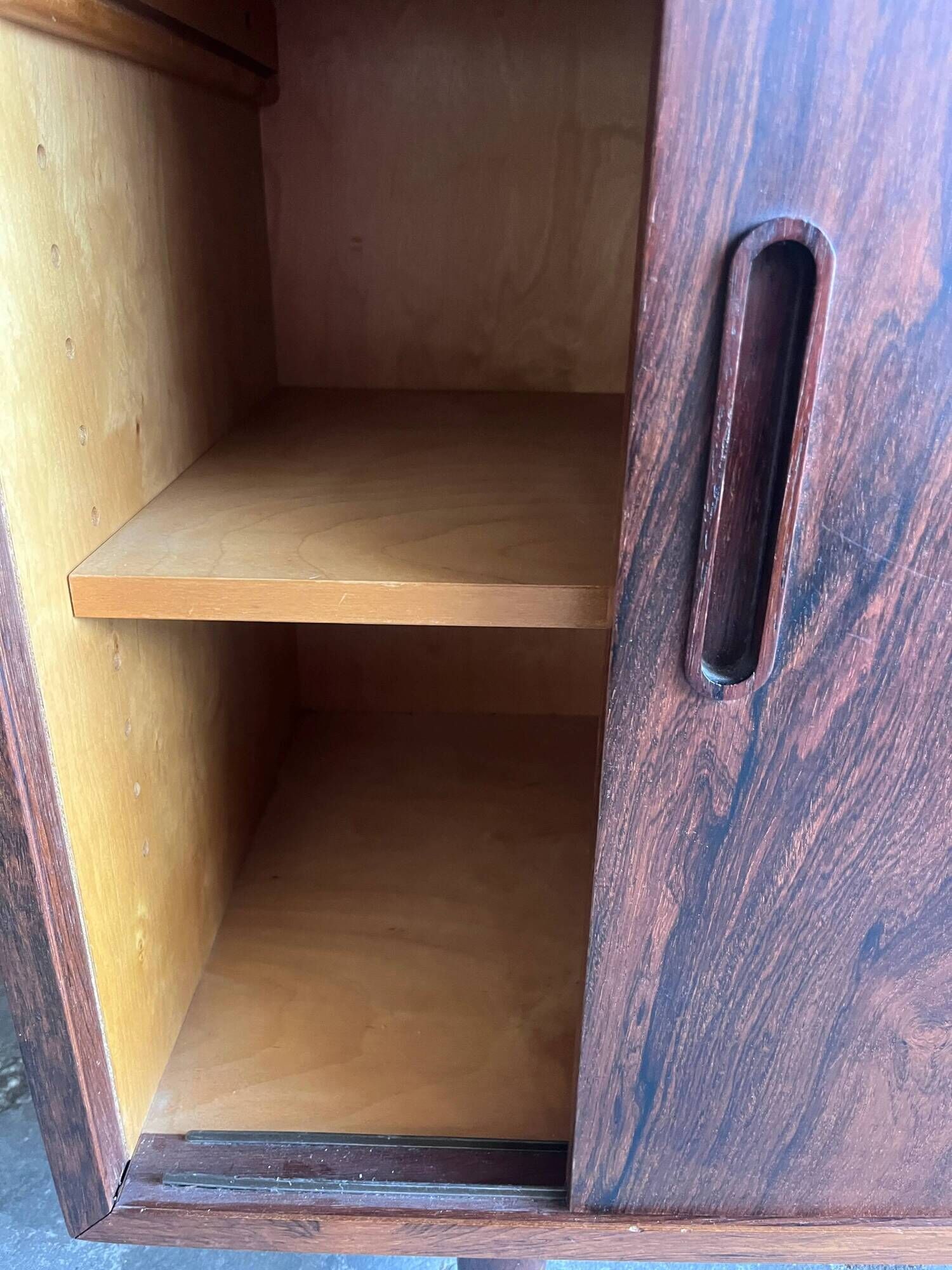 Secretary library model HU-9 in rosewood by Poul Hundevad, Denmark, 1960s.