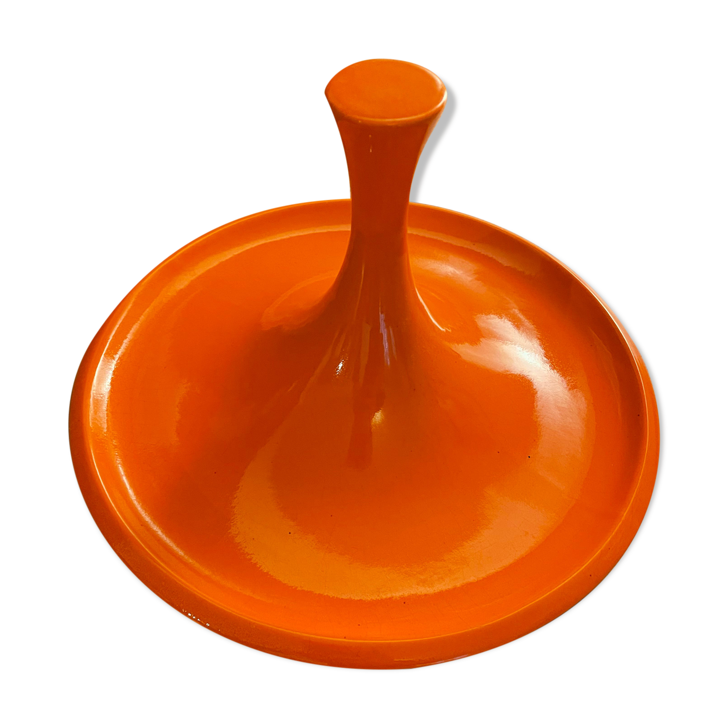Orange space age fruit cup