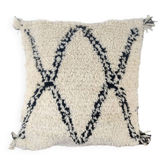 Beni Ouarain diamond bohemian cushion