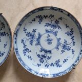 Two Chinese soup plates
