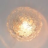 Plafonnier vintage en verre