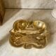 Solid brass cigar ashtray