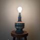 Lamp base in stoneware, handcrafted, bohemian Scandinavian style.