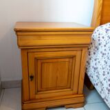 Solid oak bedside table