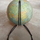 Old Girard and Barrère world map terrestrial globe