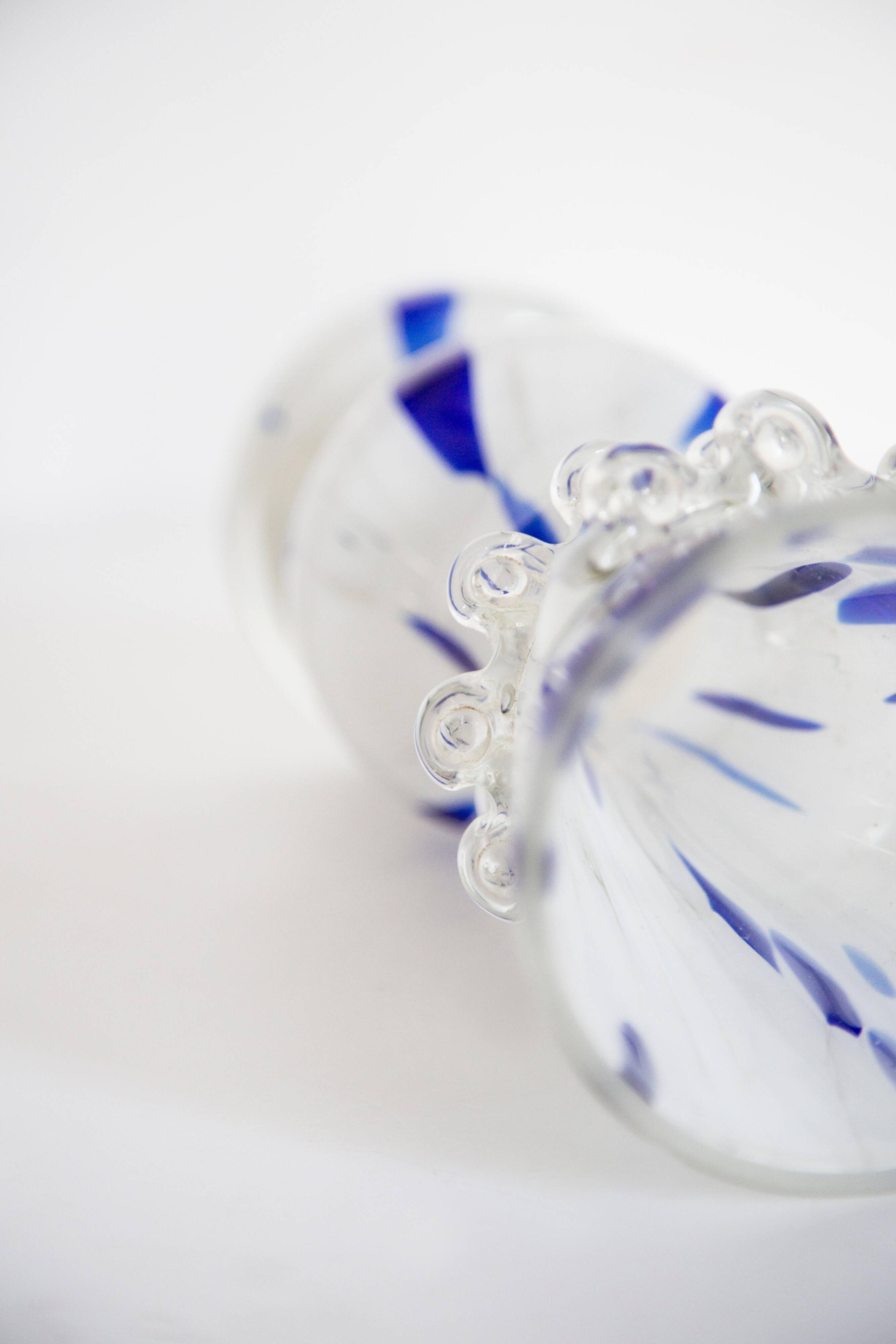 "SCARF" VASE in Vintage Murano Glass Mid-Century