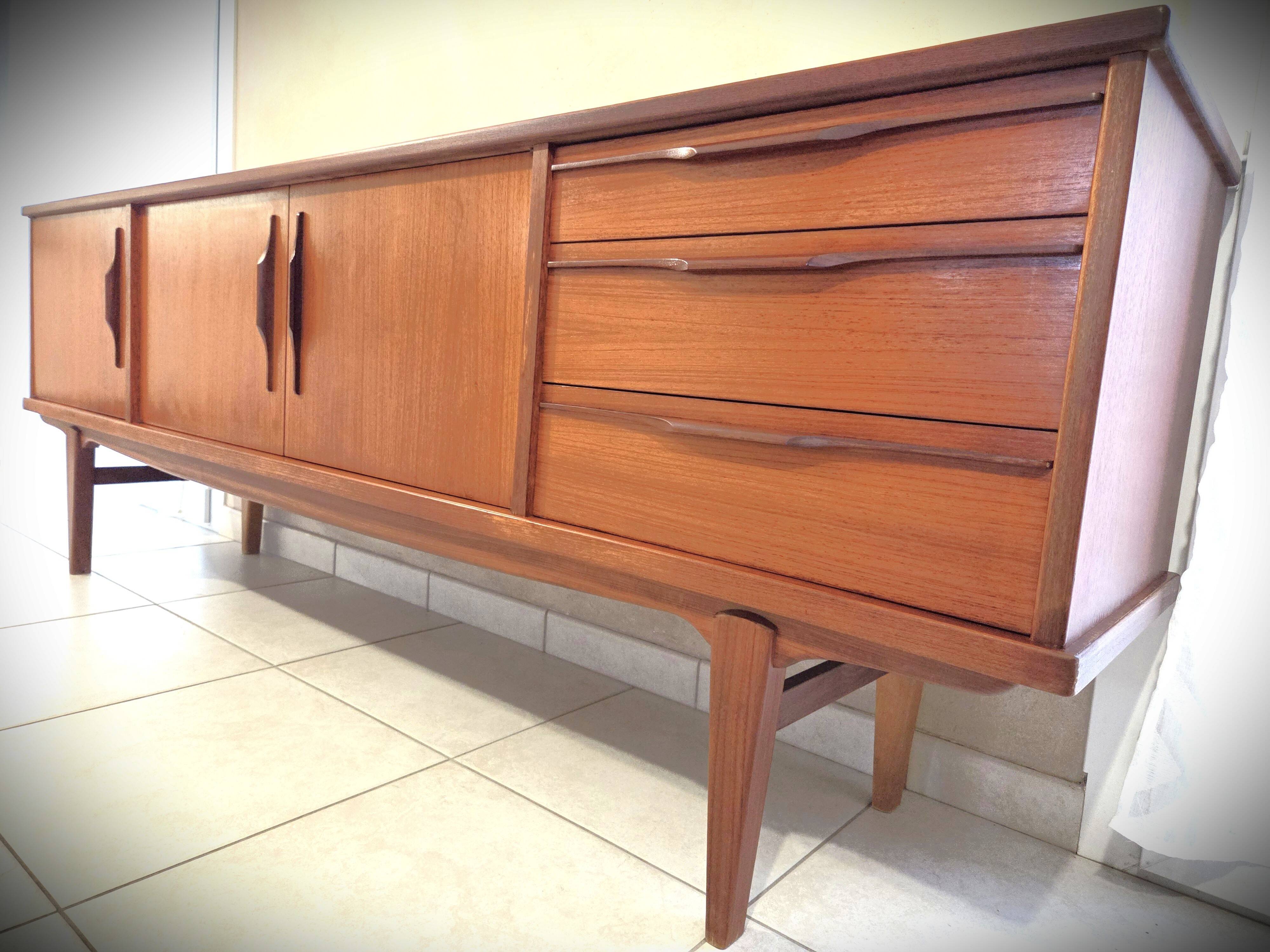 Scandinavian teak sideboard design