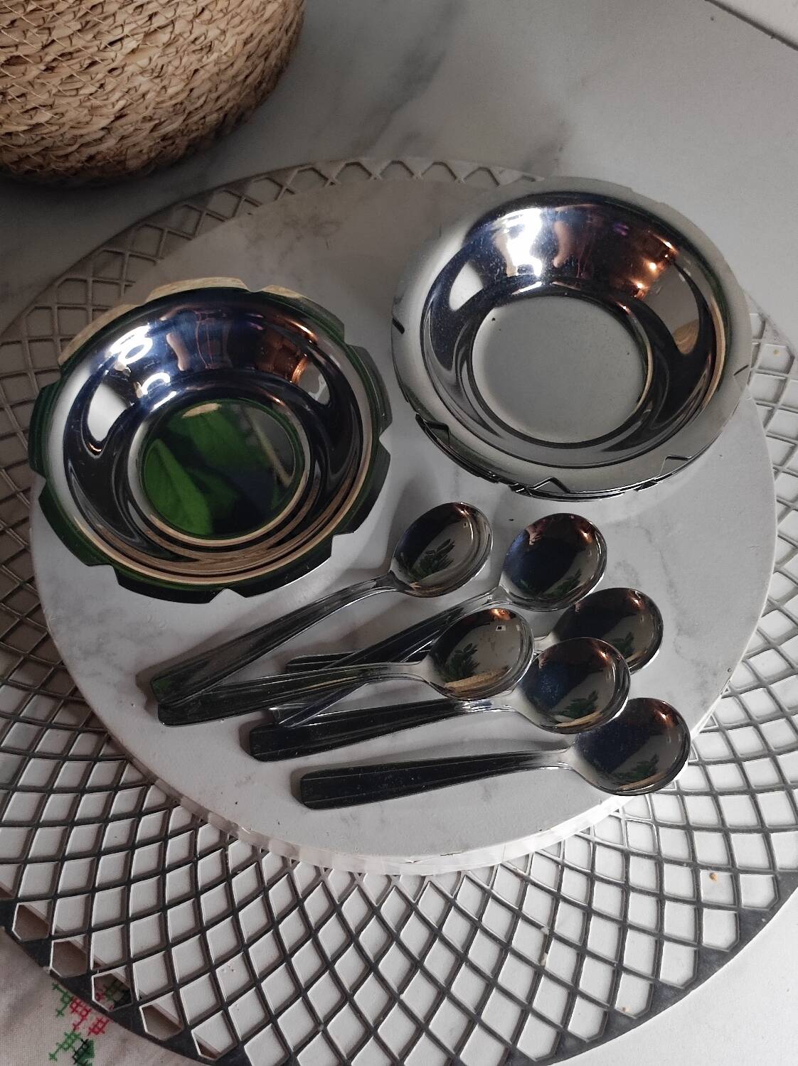 Stainless steel cups 1970