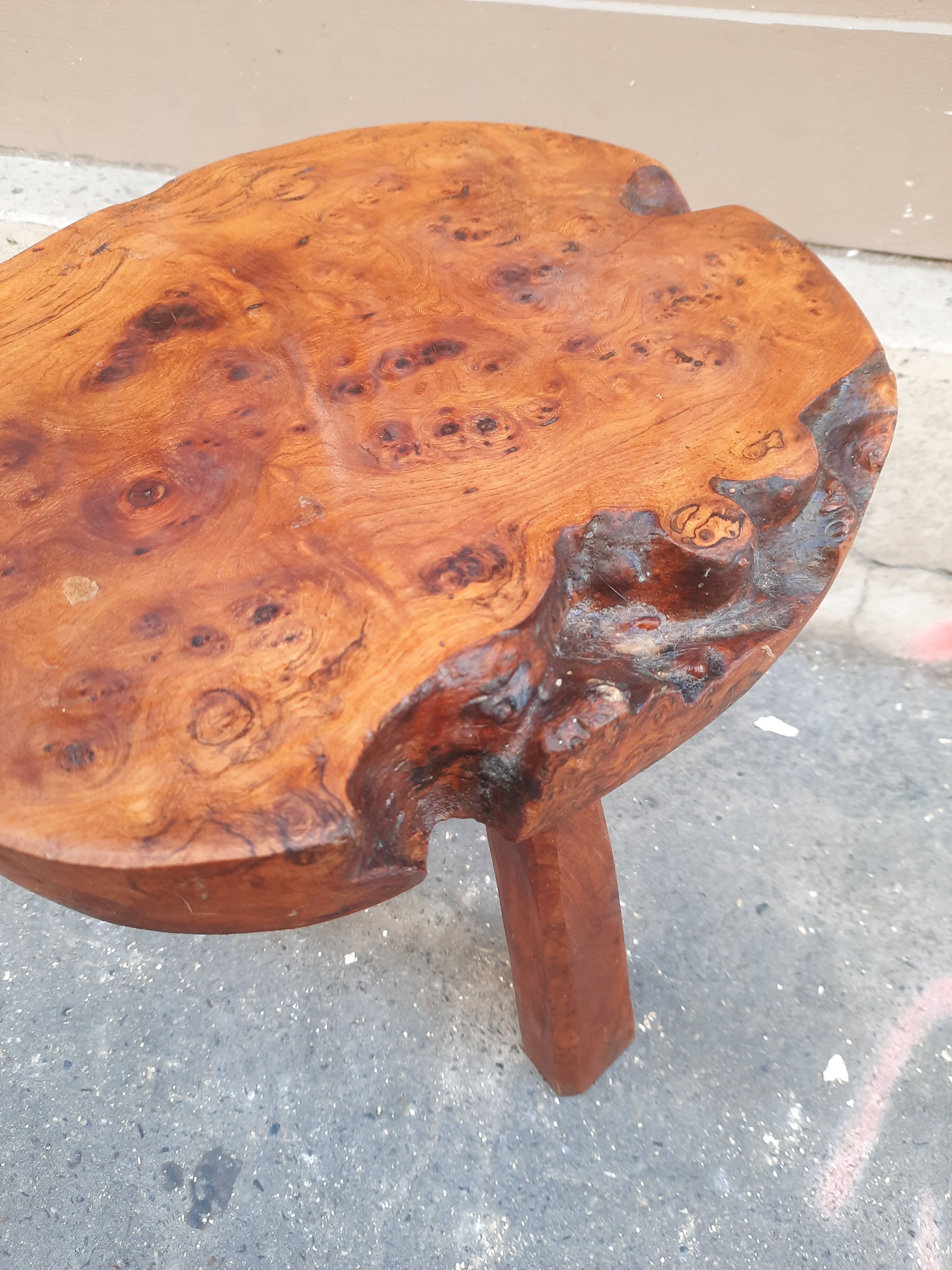 Brutalist style tripod stool