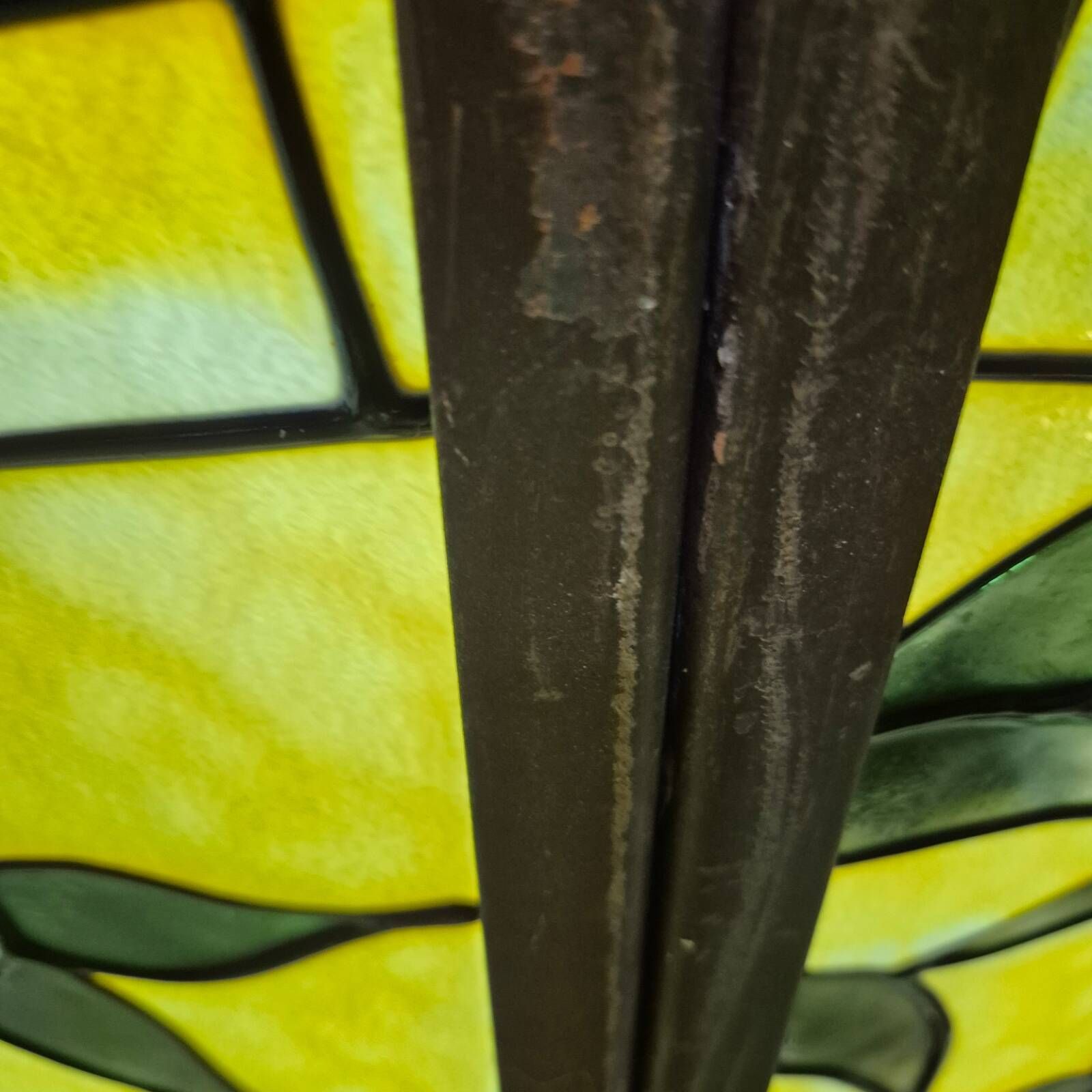 Impressive Tiffany Style Stained Glass Chandelier from the 1990s