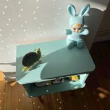 Retro green bedside table