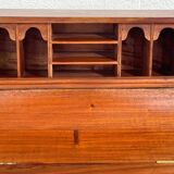 20th century Davenport desk with walnut piano top