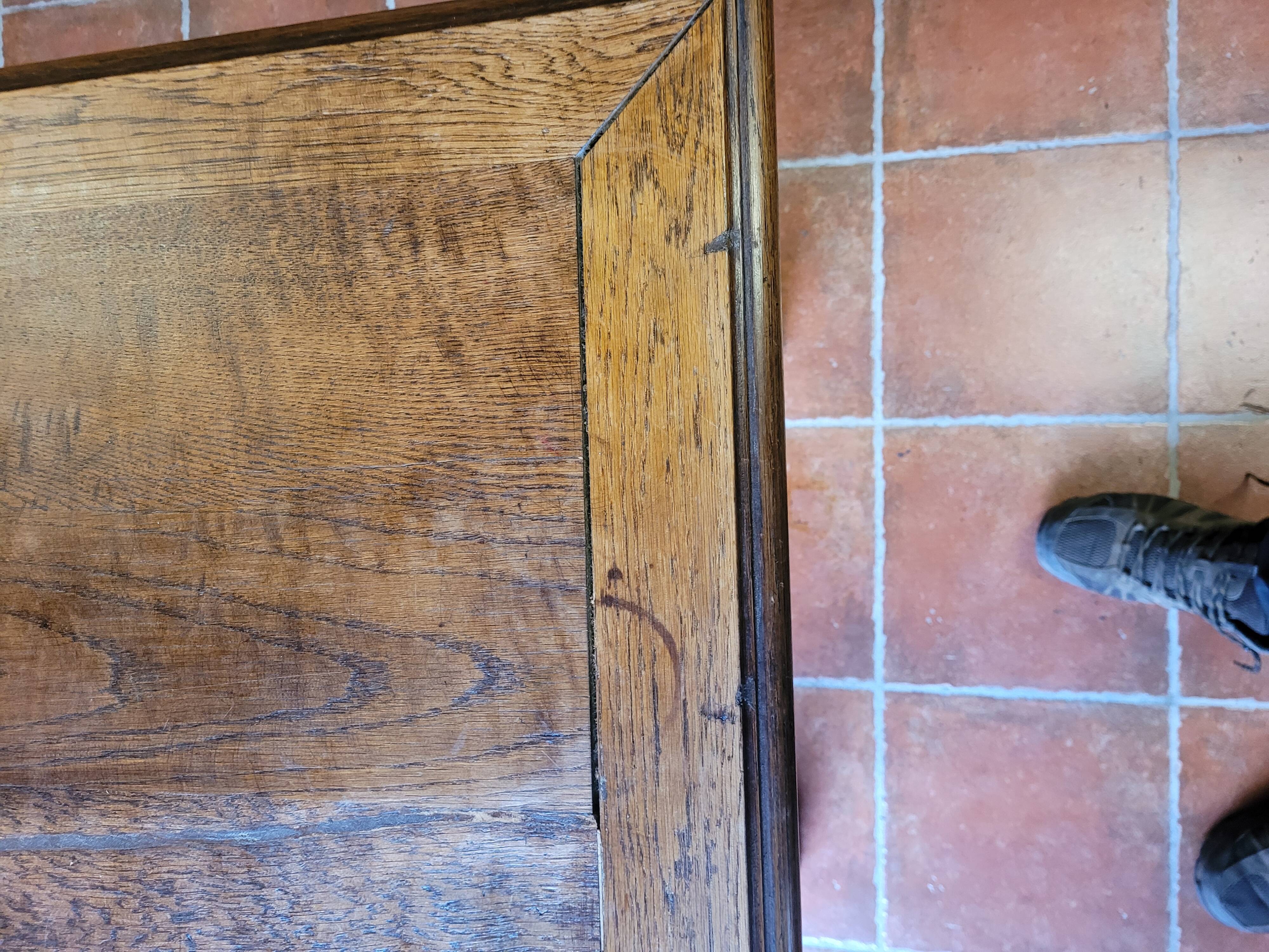 Antique oak farmhouse table