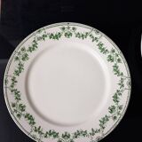 Lot of 7 Badonviller champagne half porcelain plates