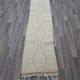 Traditional handmade natural wool rug size 75/300 cm