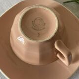5 Villery & Boch pink coffee cups & saucers