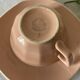 5 tasses à café & soucoupes Villery & Boch roses