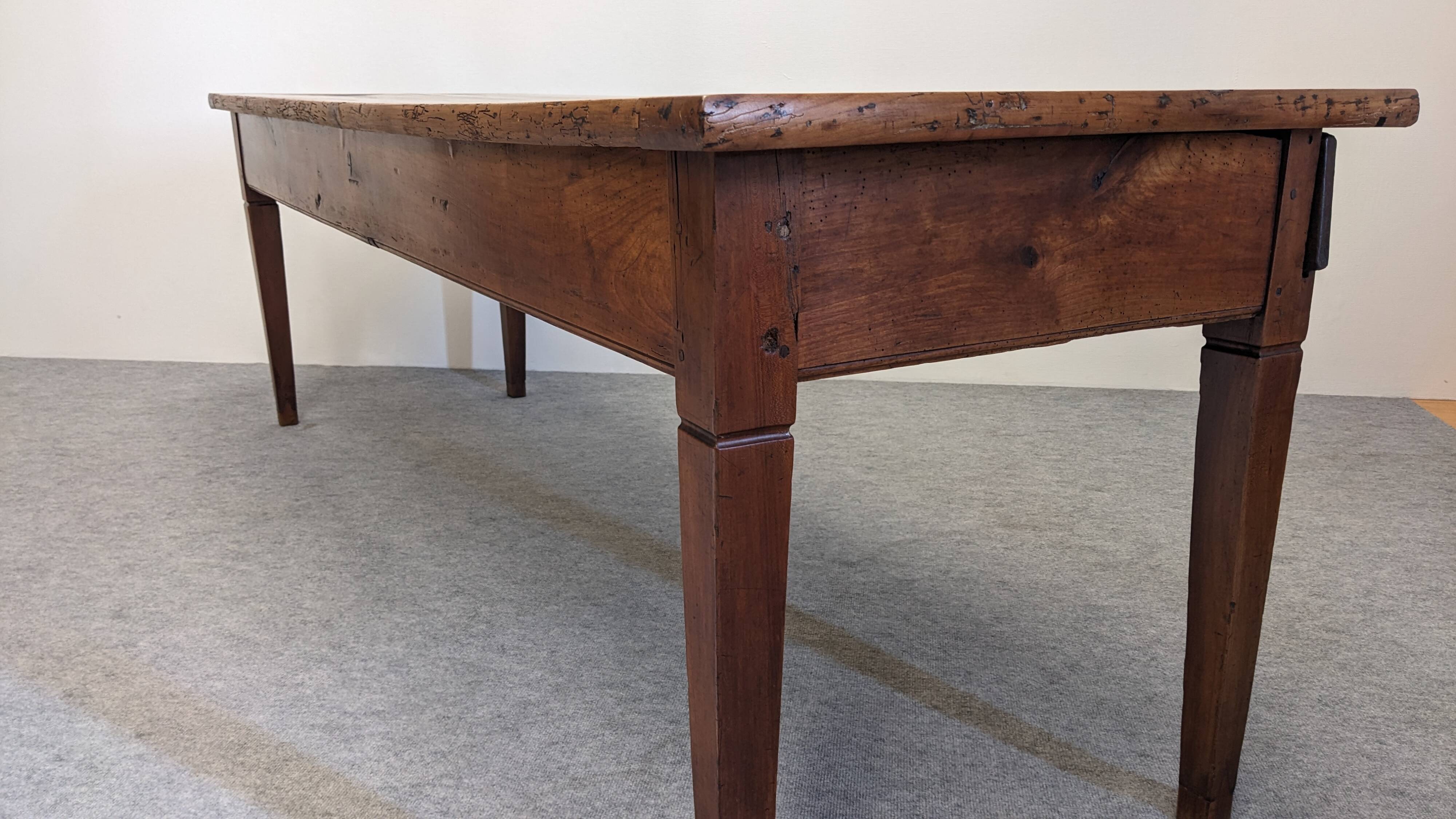 18th century Bresse farmhouse table in cherry wood