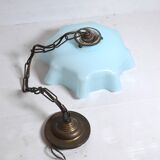 Draped opaline lampshade