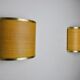 Pair of rattan and brass appliques, Italy, 1960