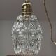 Vintage chiseled glass lamp