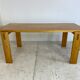 Scandinavian modernist brutalist pine rectangular dining table, 1960s