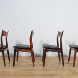 Mid Century Rosewood Dining Chairs by  H. P. Hansen for Randers Møbelfabrik, 1960s, Set of 4