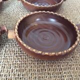 8 dishes in glazed terracotta