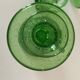 Duo de bougeoirs en verre bullé vert – Verrerie de Biot