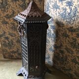 Weathered cast iron heater