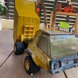 Ancien jouet en tôle camion benne basculante joustra goliath collector autophile
