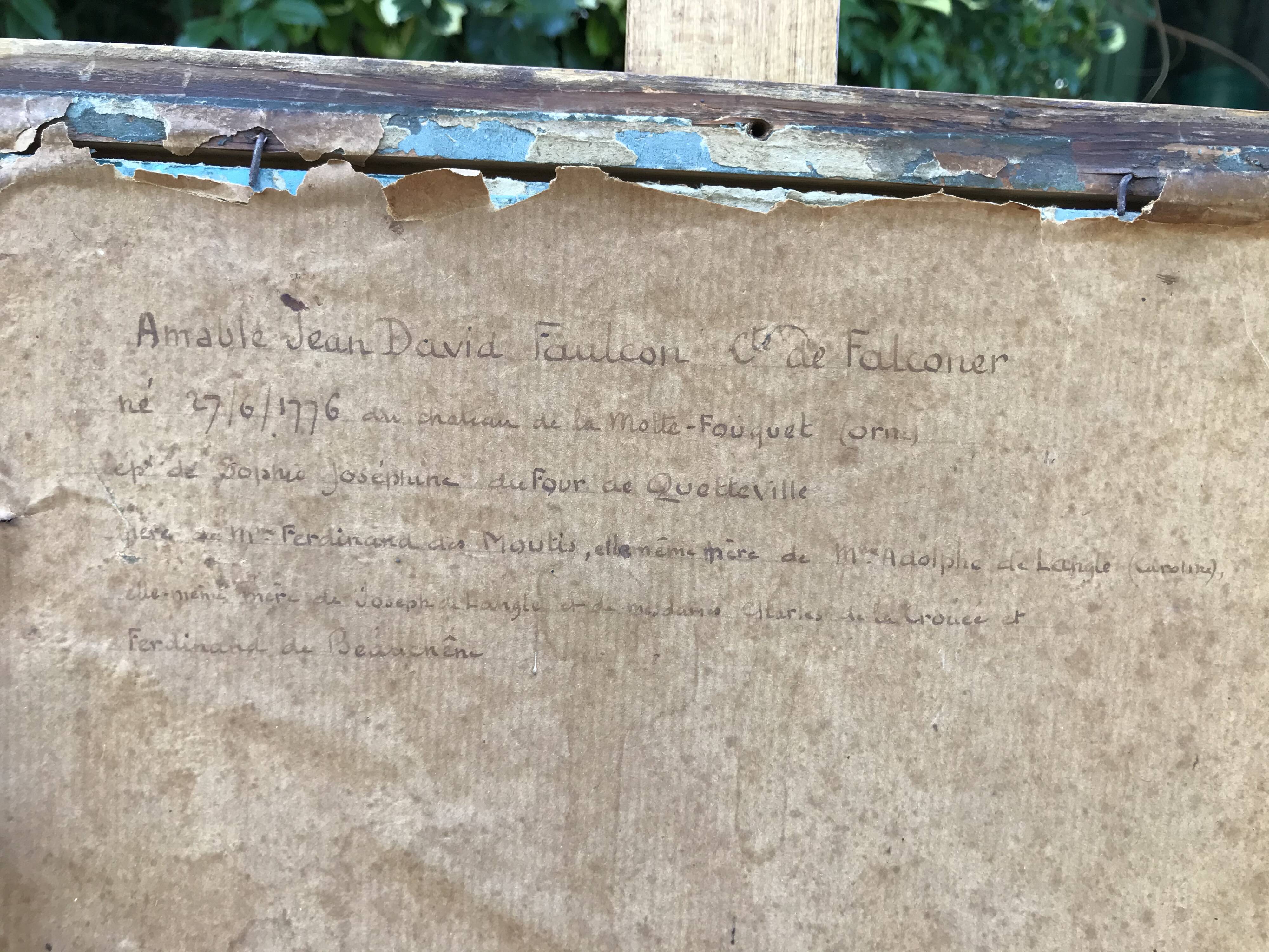 Portrait of young man, oil on canvas