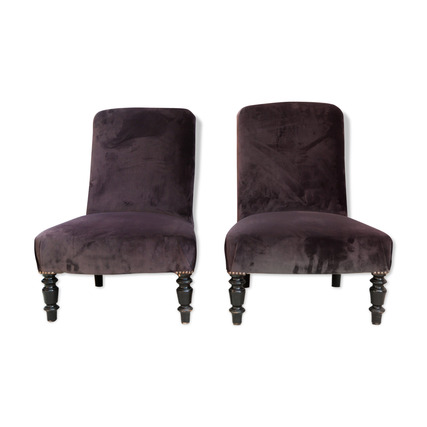 Lot of two fireside chairs