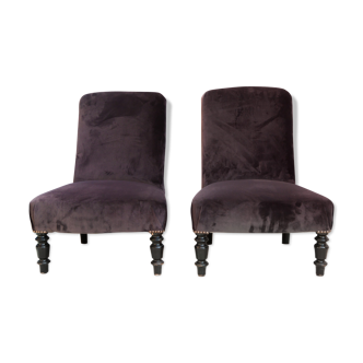 Lot of two fireside chairs