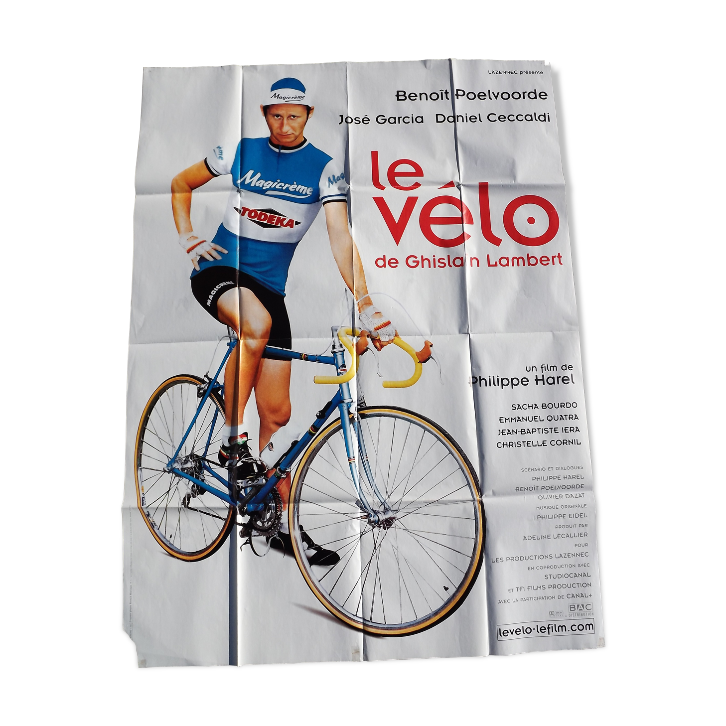 Affiche cinéma originale "Le vélo" 160 x 120