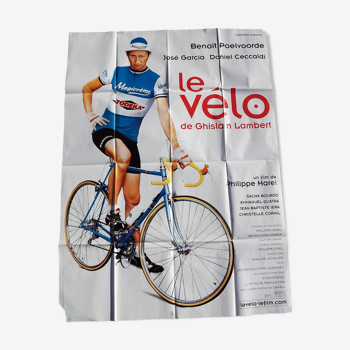 Affiche cinéma originale "Le vélo" 160 x 120