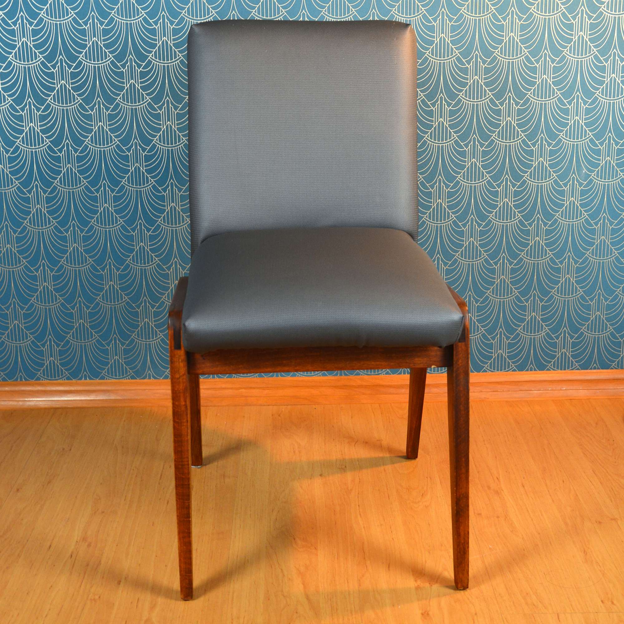 1970s upholstered chair, AGA designed by Józef Chierowski, Poland