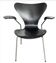 Chaise 3207 – Arne Jacobsen pour Fritz Hansen , Danemark