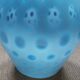 Vintage turquoise glass vase