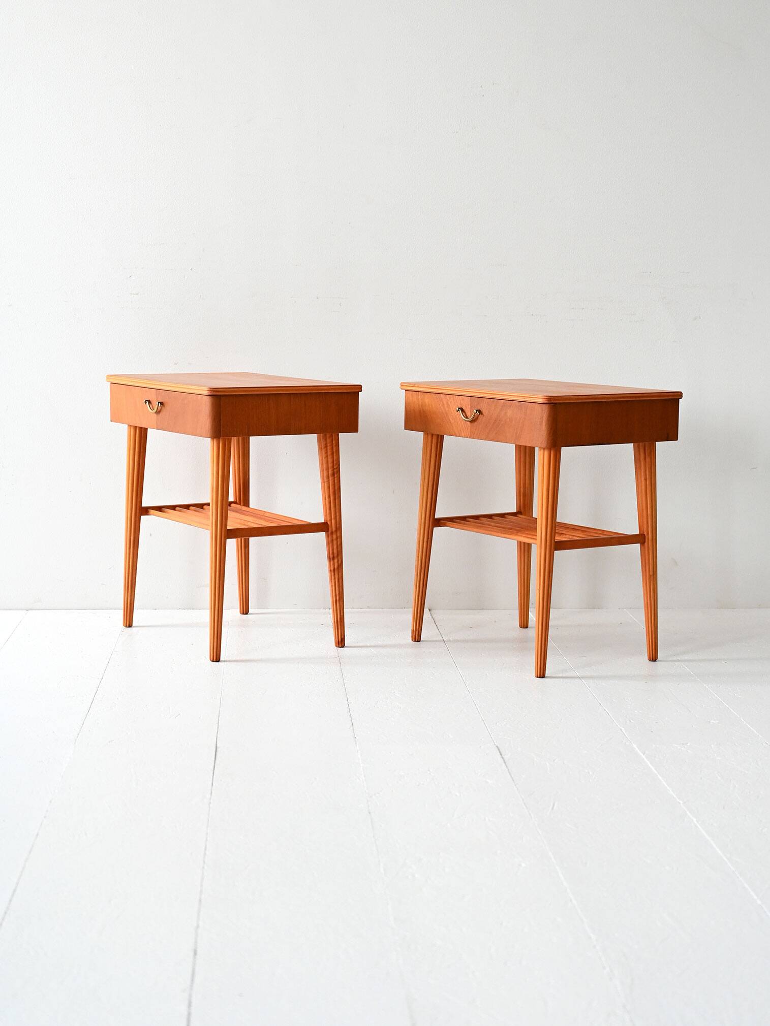 1940s/50s Danish Nightstands in Mahogany and Birch
